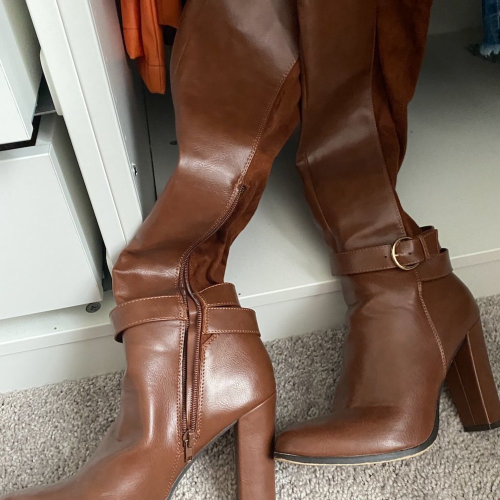 Brown Knee High Boots